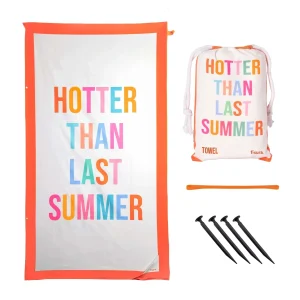 Strandtuch "Hotter Than Last Summer" – Mikrofaser · 180 cm | Fisura