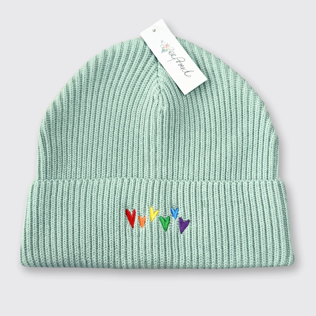 Beanie "Regenbogen-Herzen" – Bild 2