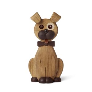 Holzhund-Aufhänger Happy – Eiche · 22 cm | Spring Copenhagen