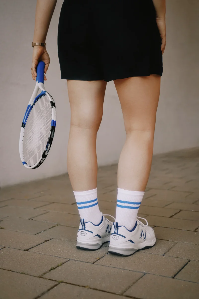 Tennissocke mit Merinowolle – Bild 4