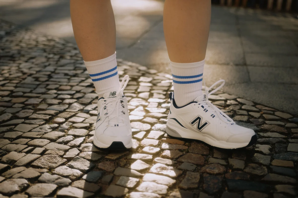 Tennissocke mit Merinowolle – Bild 7