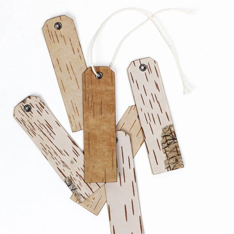 Geschenkanhänger - BIRKENRINDE - 6er-Set | Moya – Bild 9