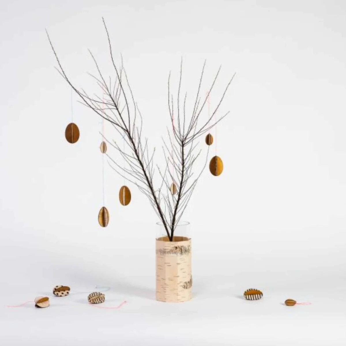 Osterschmuck - BIRKENRINDE - 4er-Set | Moya – Bild 7