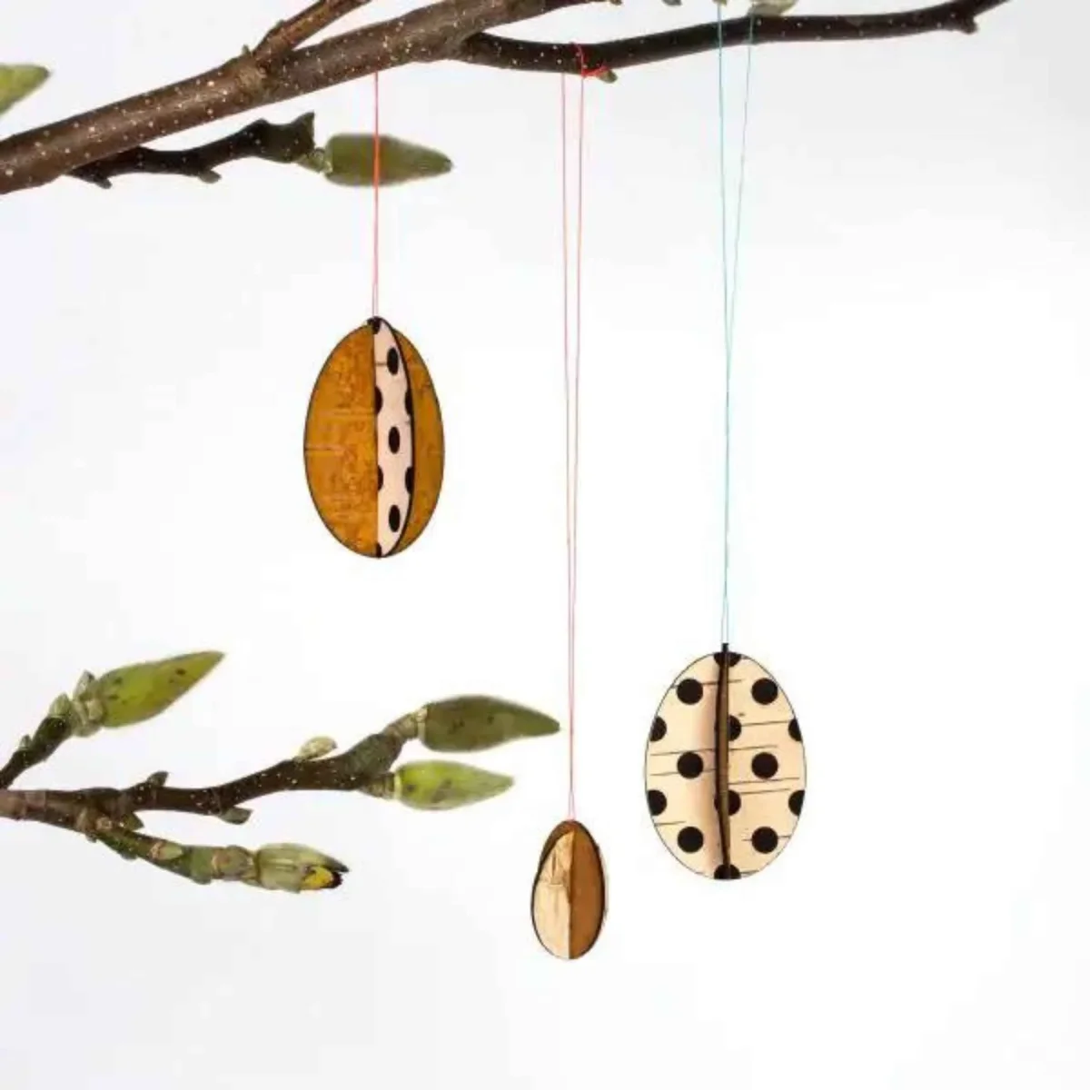 Osterschmuck - BIRKENRINDE - 4er-Set | Moya – Bild 5