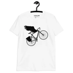 Unisex-T-Shirt Fliegendes Fahrrad